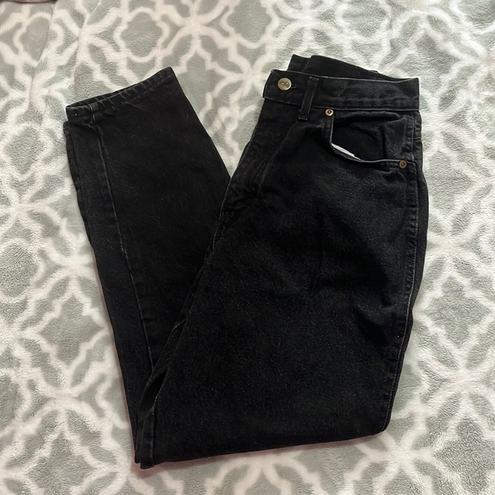 Women’s Chic Denim Black Straight Leg Jean